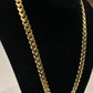 14K Gold Cuban Link Chain with Diamond Clasp