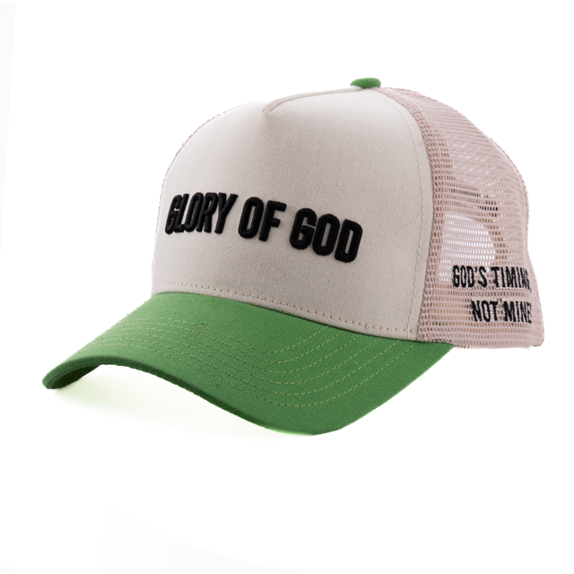 Glory Of God trucker hat - Green