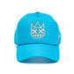 Clean Shimuchan Logo Mesh Back Trucker Hat in Electric Blue