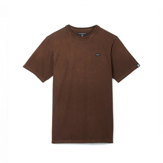 SHIMUCHAN LOGO SHORT SLEEVE CREW NECK T SHIRT IN VINTAGE BROWN